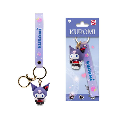 Kuromi Cute Outfit Hello Kitty and Friends figure keychain 5cm assorted