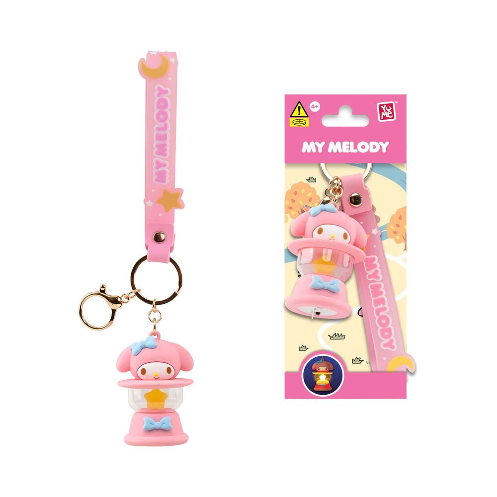 Porte clés figurine lampe de camping Hello Kitty et ses amis (assortiment)
