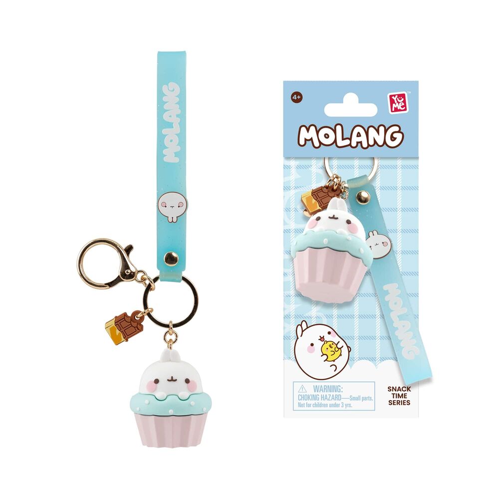 Figurine porte clés assortie Molang de 5 cm de la série Snack Time