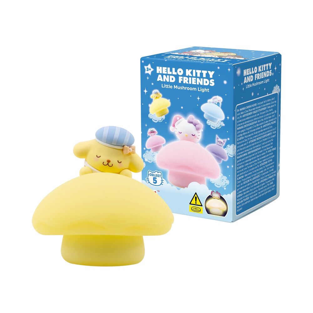 Figura sorpresa de seta pequeña con luz nocturna de Hello Kitty y sus amigos 6 6 cm surtido