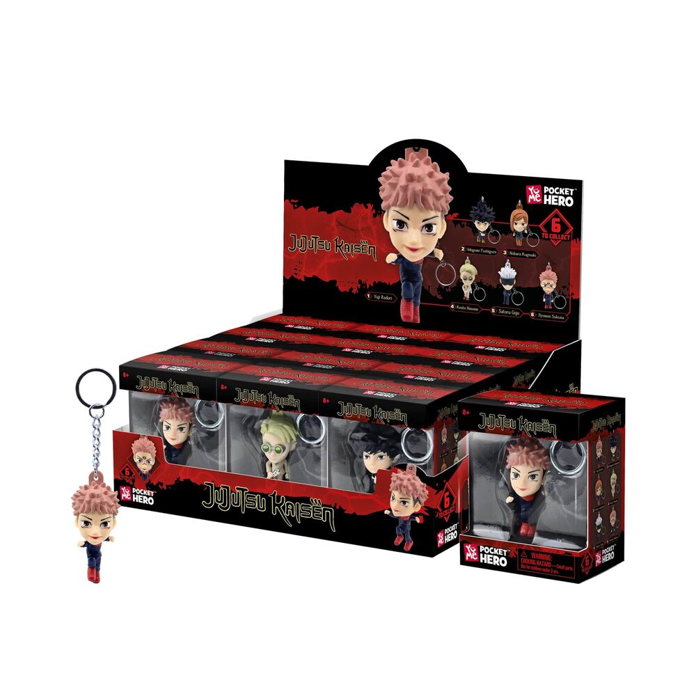 Brelok do kluczy Pocket Hero Jujutsu Kaisen 5 5 cm w różnych kształtach