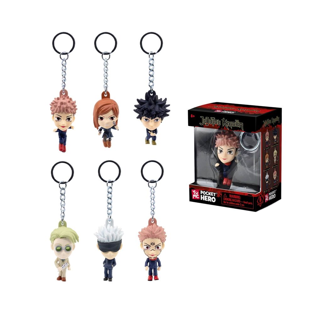 pocket hero jujutsu kaisen 55cm assorted figure keychain