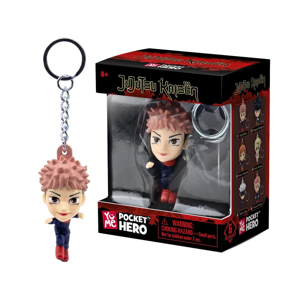 Brelok do kluczy Pocket Hero Jujutsu Kaisen 5 5 cm w różnych kształtach