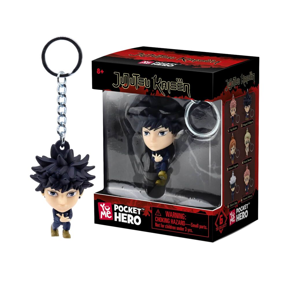 Brelok do kluczy Pocket Hero Jujutsu Kaisen 5 5 cm w różnych kształtach