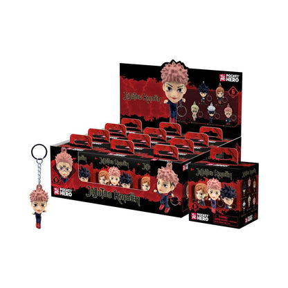 Chaveiro com Figura Surpresa Pocket Hero Jujutsu Kaisen 5 5cm Sortido