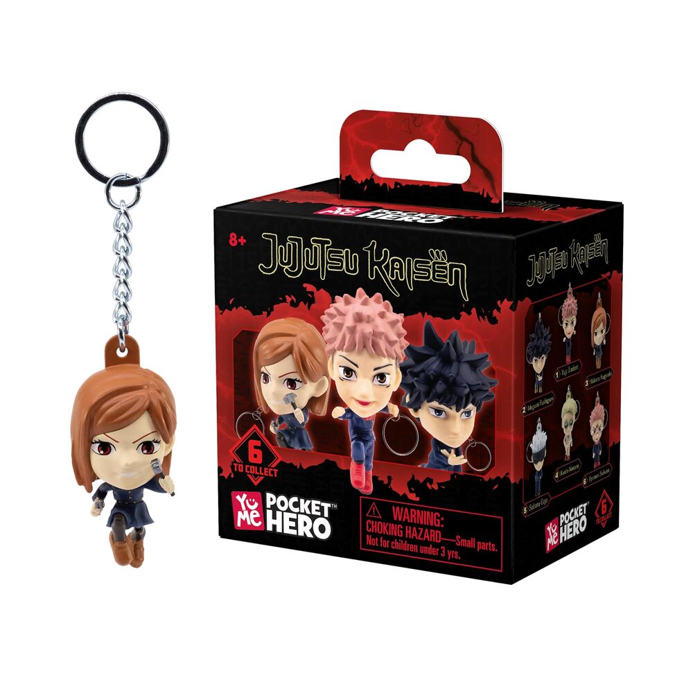 Chaveiro com Figura Surpresa Pocket Hero Jujutsu Kaisen 5 5cm Sortido