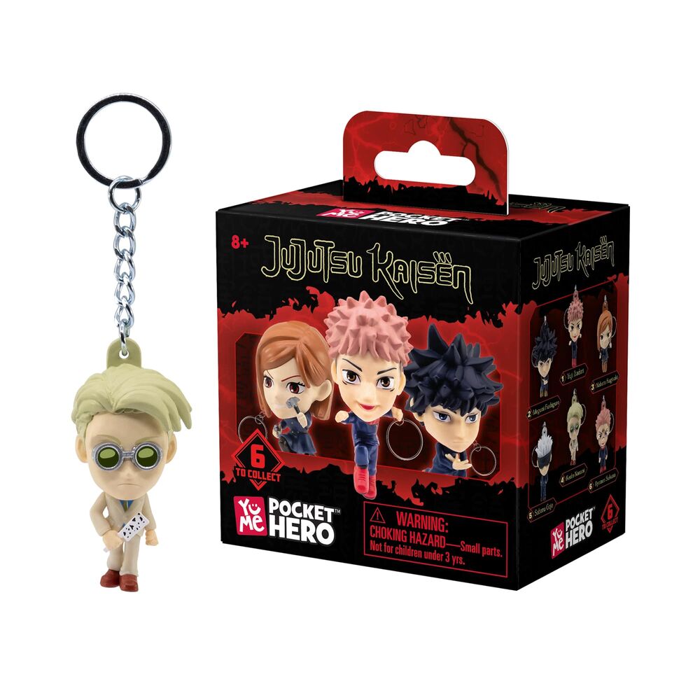 Chaveiro com Figura Surpresa Pocket Hero Jujutsu Kaisen 5 5cm Sortido