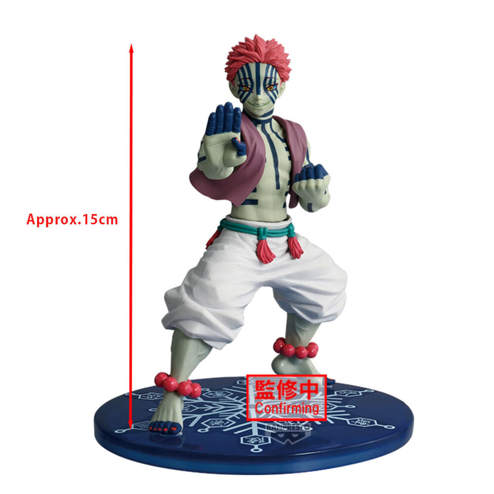 figure akaza vibration star demon slayer kimetsu no yaiba 15cm