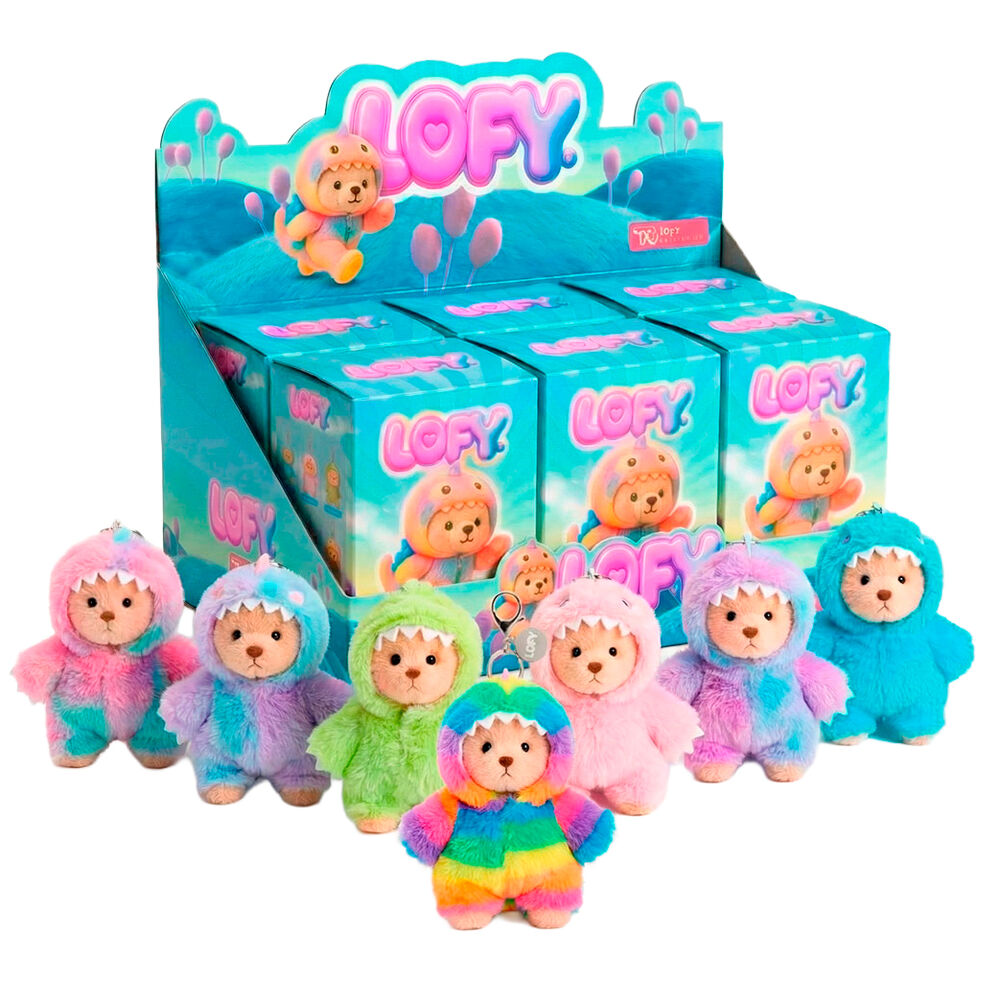 lofy bear surprise plush keychain doll blind box 17cm assorted