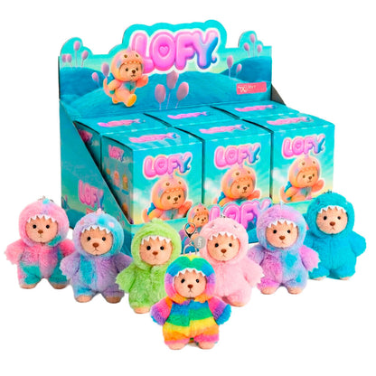 lofy bear surprise plush keychain doll blind box 17cm assorted
