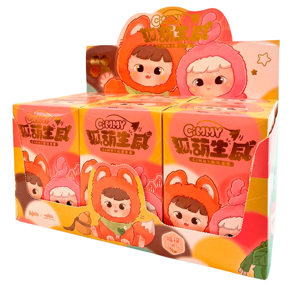 Porte clés surprise poupée boîte aveugle série Hulu Fox 18 cm assortis