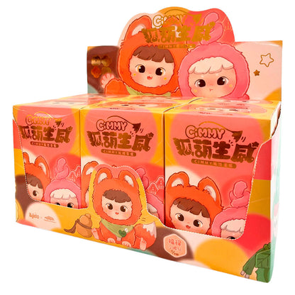 Porte clés surprise poupée boîte aveugle série Hulu Fox 18 cm assortis