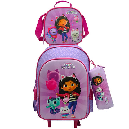 Gabby's Dollhouse Trolley Set with Lunch Bag and All-Purpose Bag