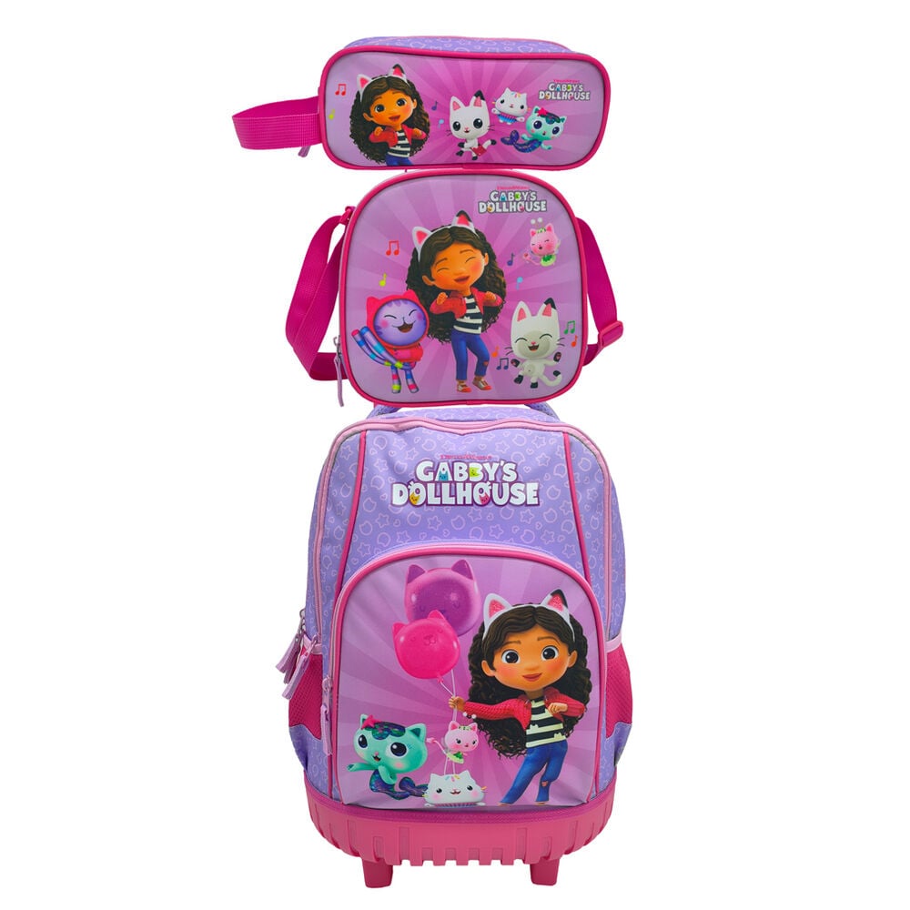 Gabby's Dollhouse Trolley Set Pencil Case Lunch Bag