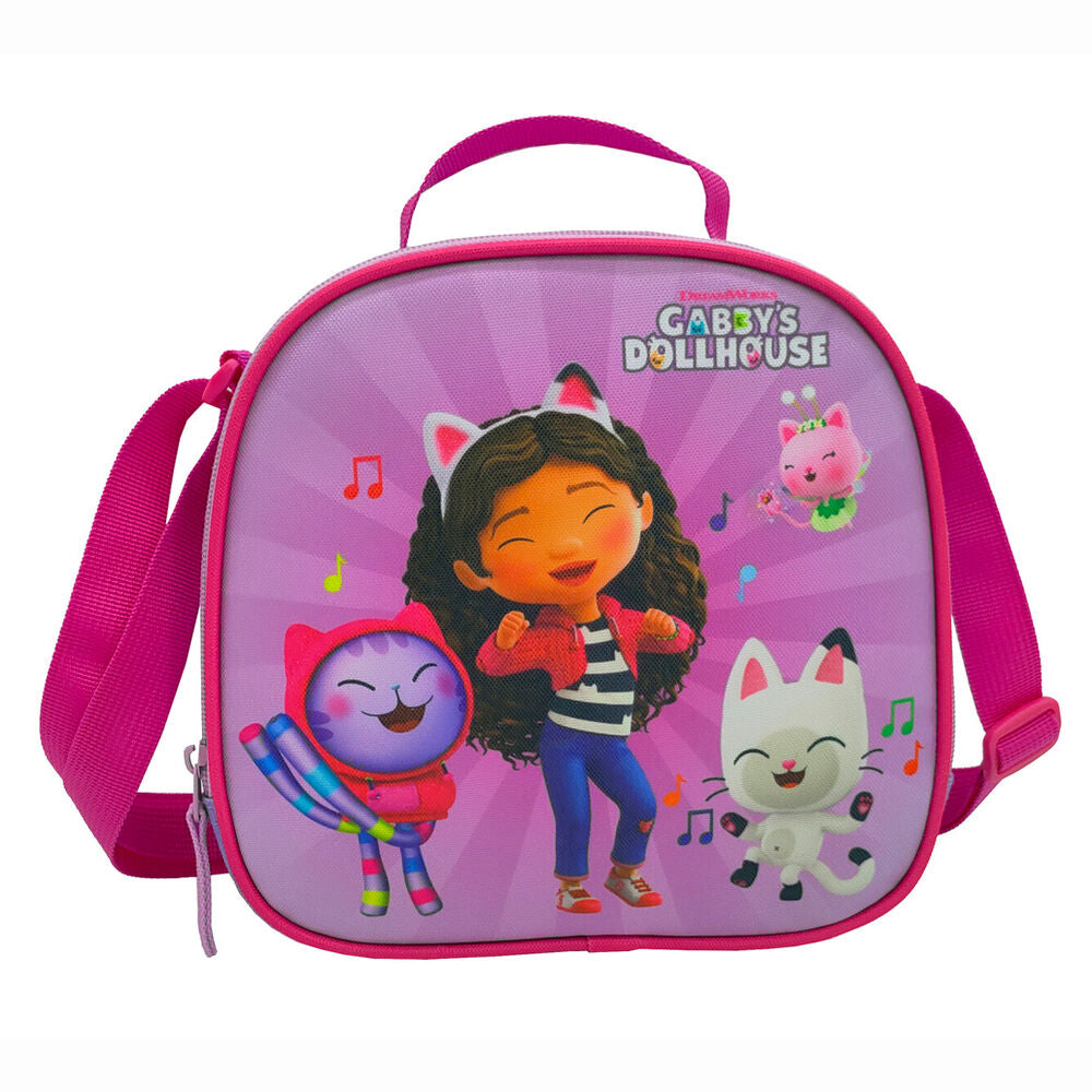Gabby's Dollhouse Trolley Set Pencil Case Lunch Bag