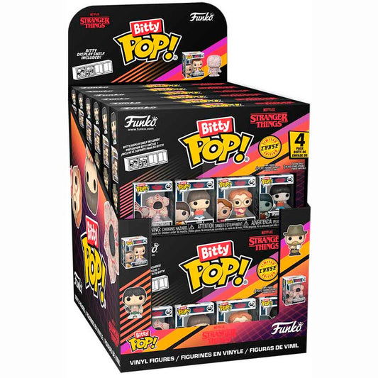 blister pack of 4 bitty pop stranger things figures (assorted)