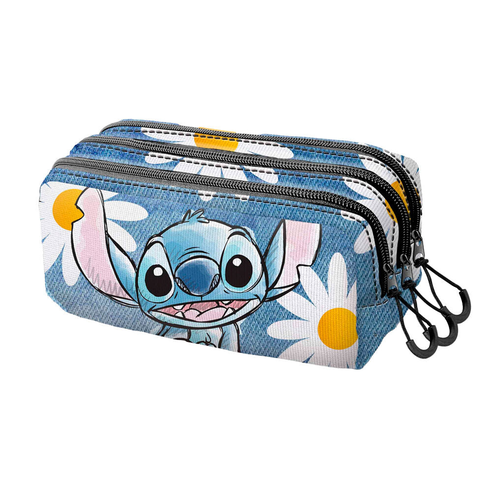 Stitch Disney triple pencil case