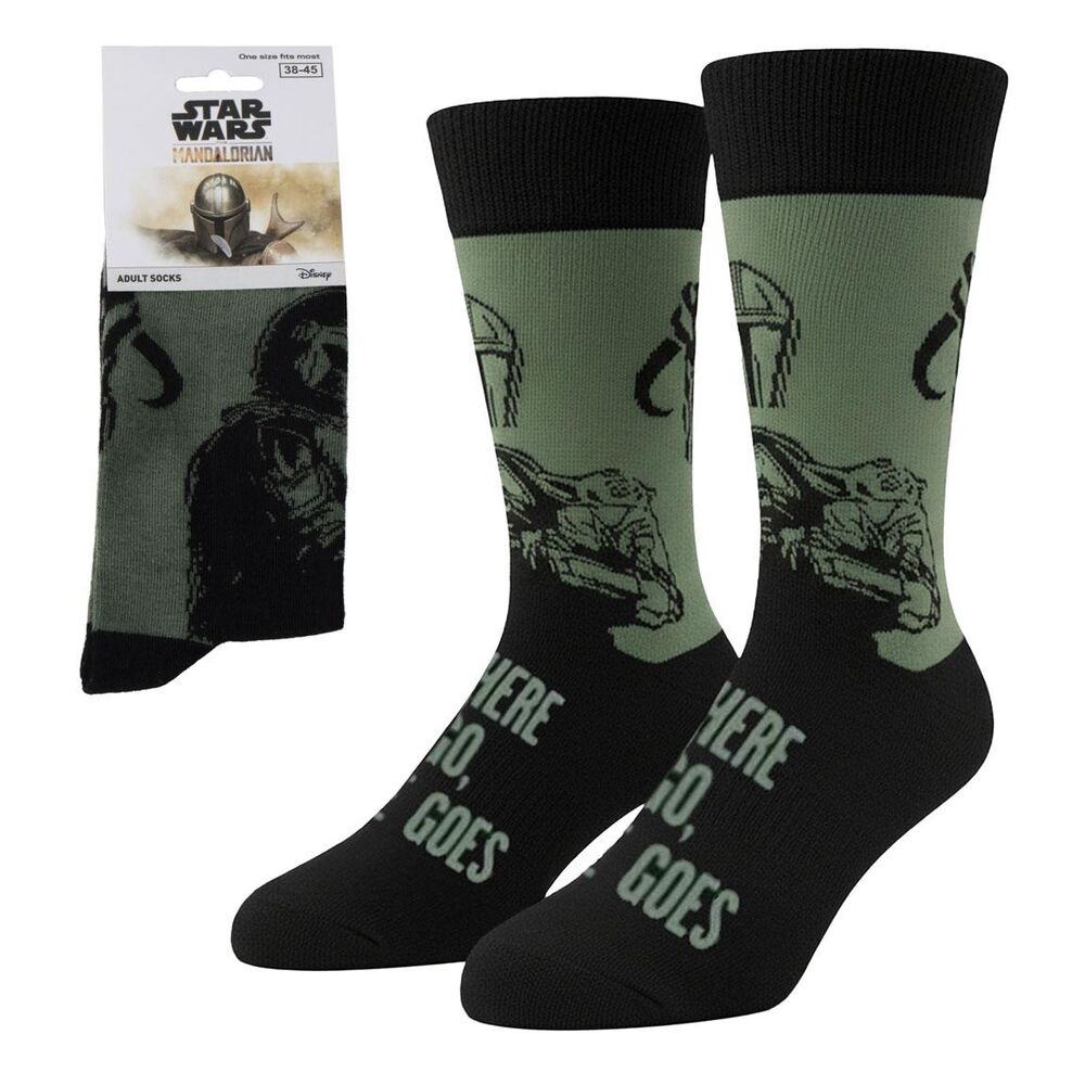Mandalorian Star Wars adult socks