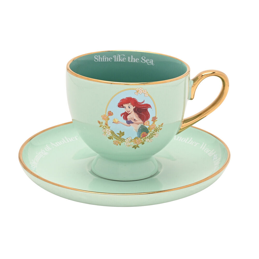 ariel disney princesses teacup and saucer