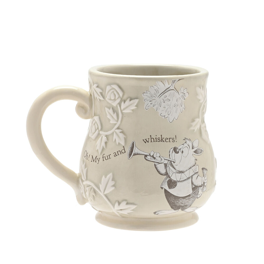 disney alice in wonderland white rabbit mug