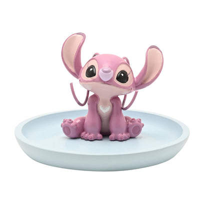 disney angel stitch decorative plate