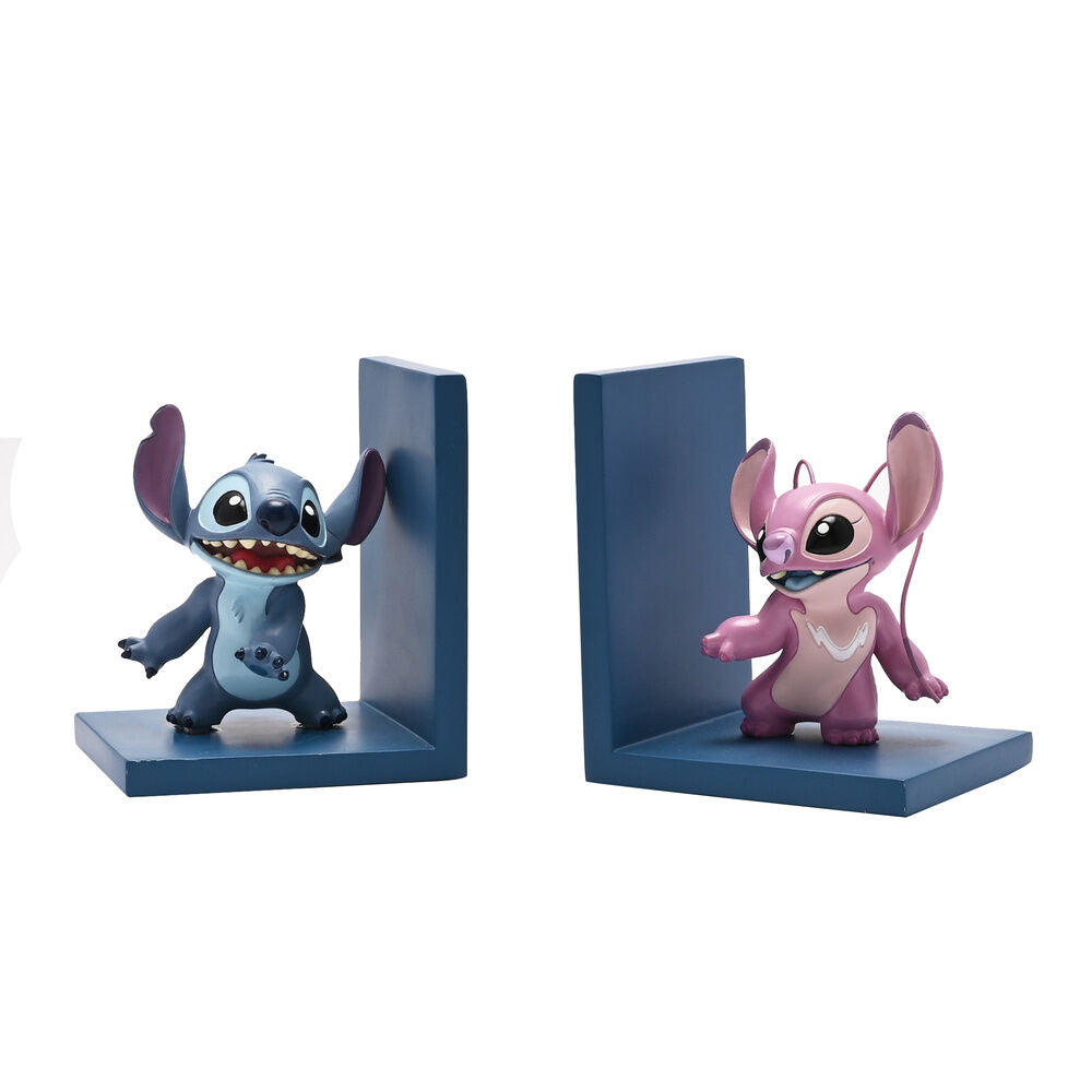 disney angel & stitch bookends