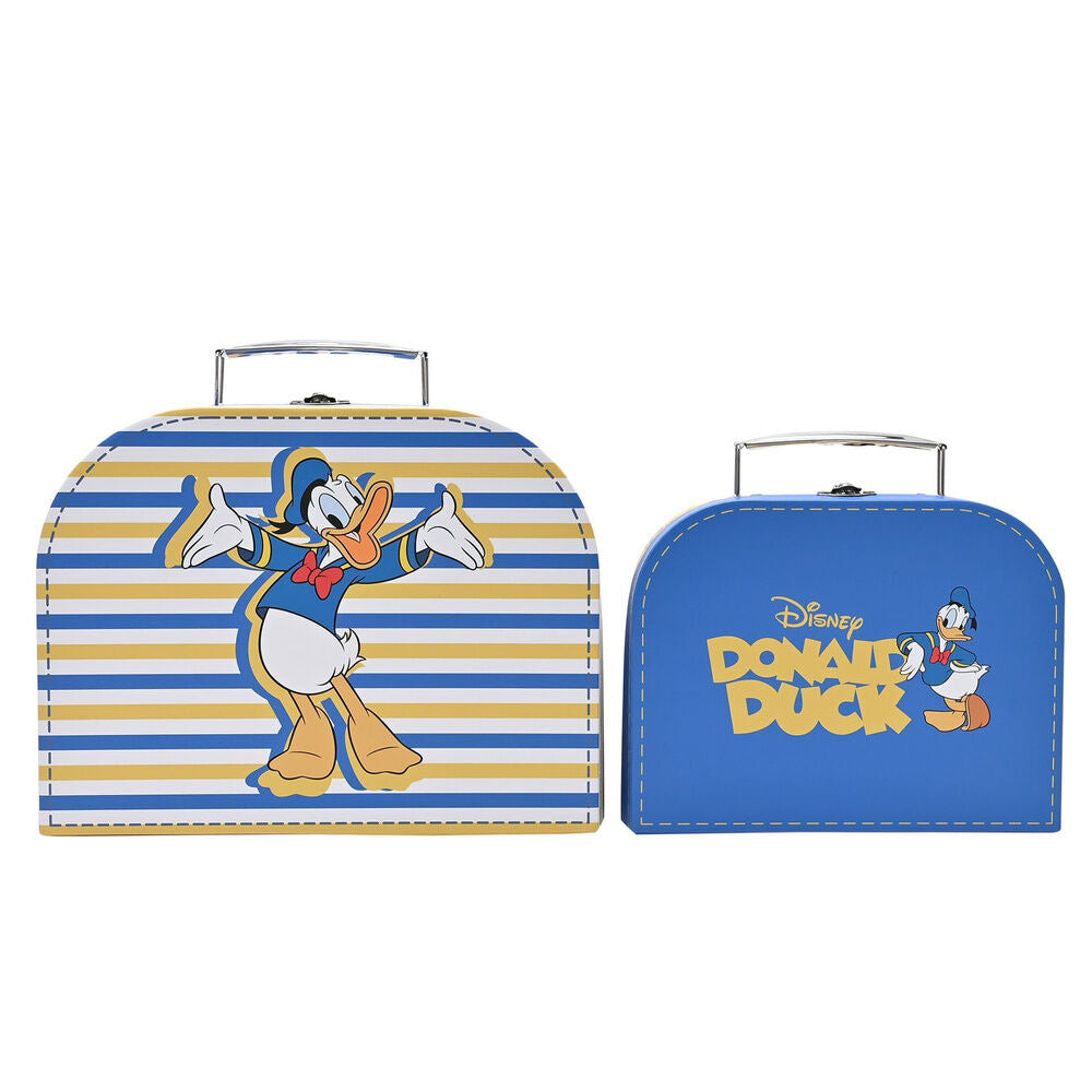 set of 2 donald disney storage boxes