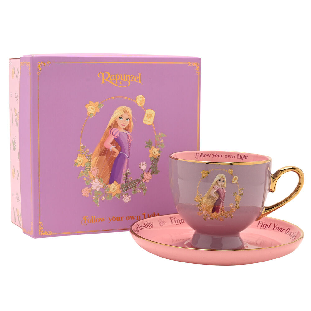 Xícara e pires da Rapunzel Princesas da Disney