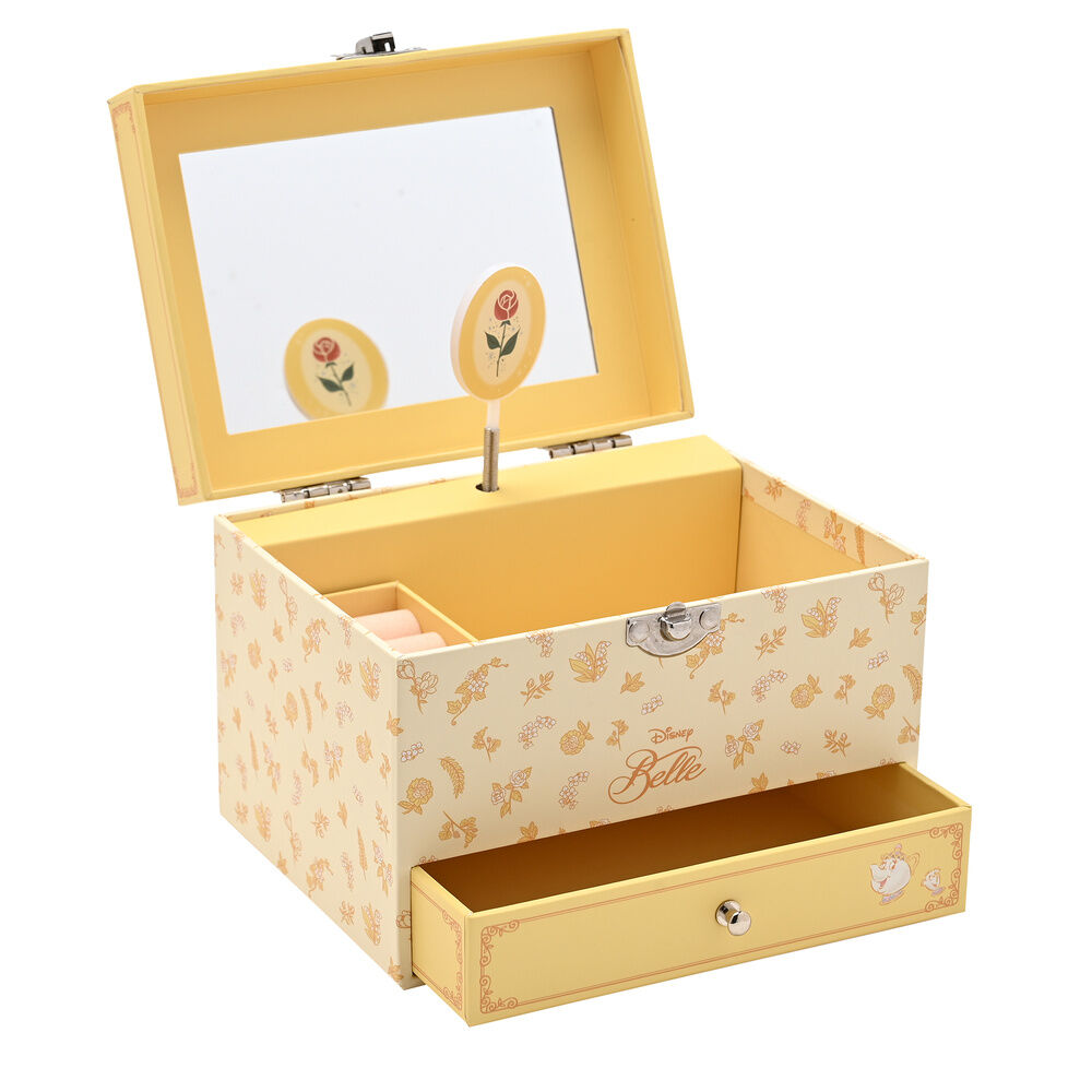 Caja de música para joyas de la princesa Bella de Disney