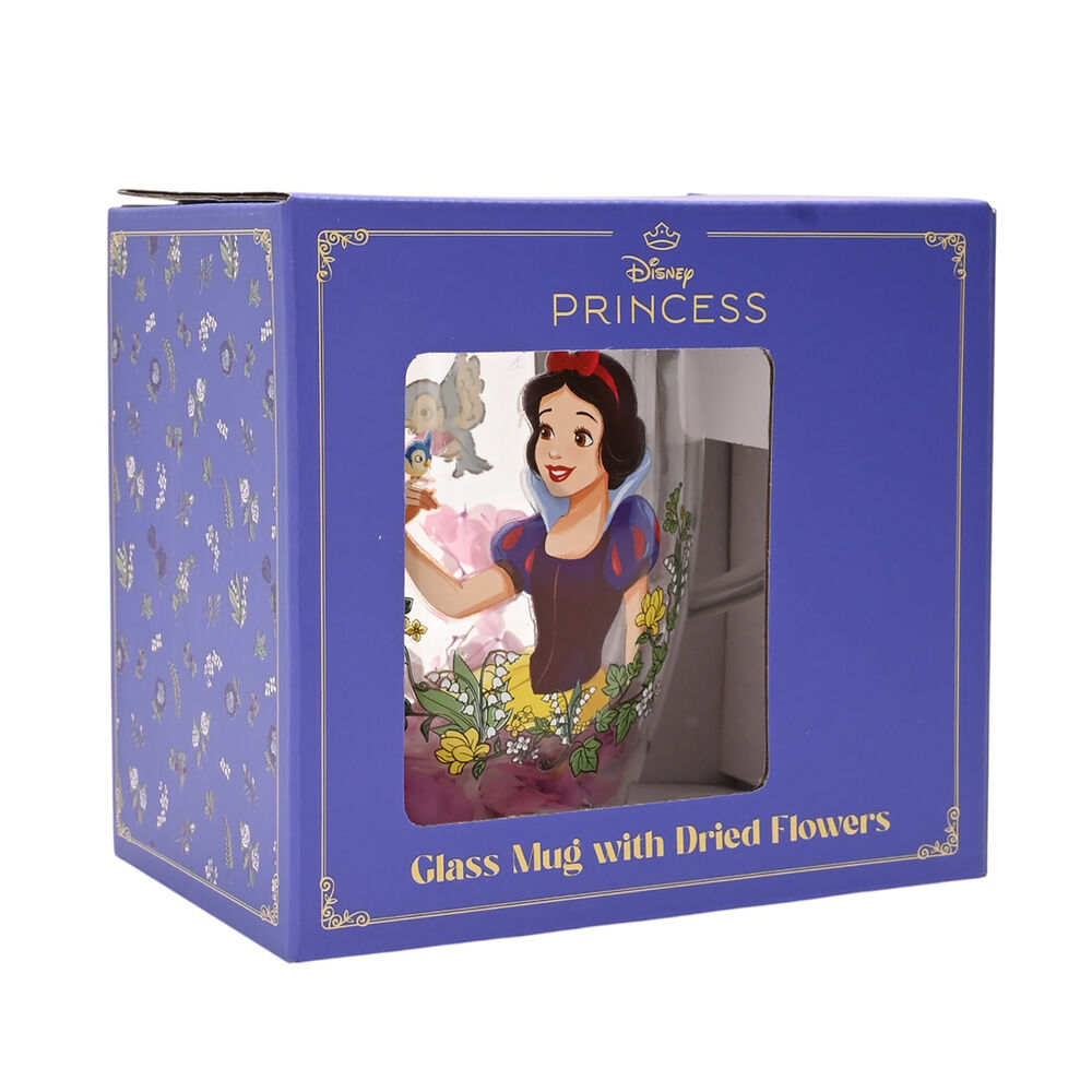 Glasbecher mit Trockenblumen  Schneewittchen  Disney Prinzessinnen