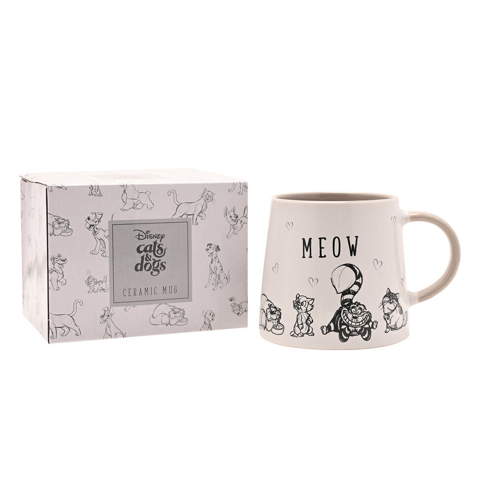 Tazza Disney con gatti e cani Meow