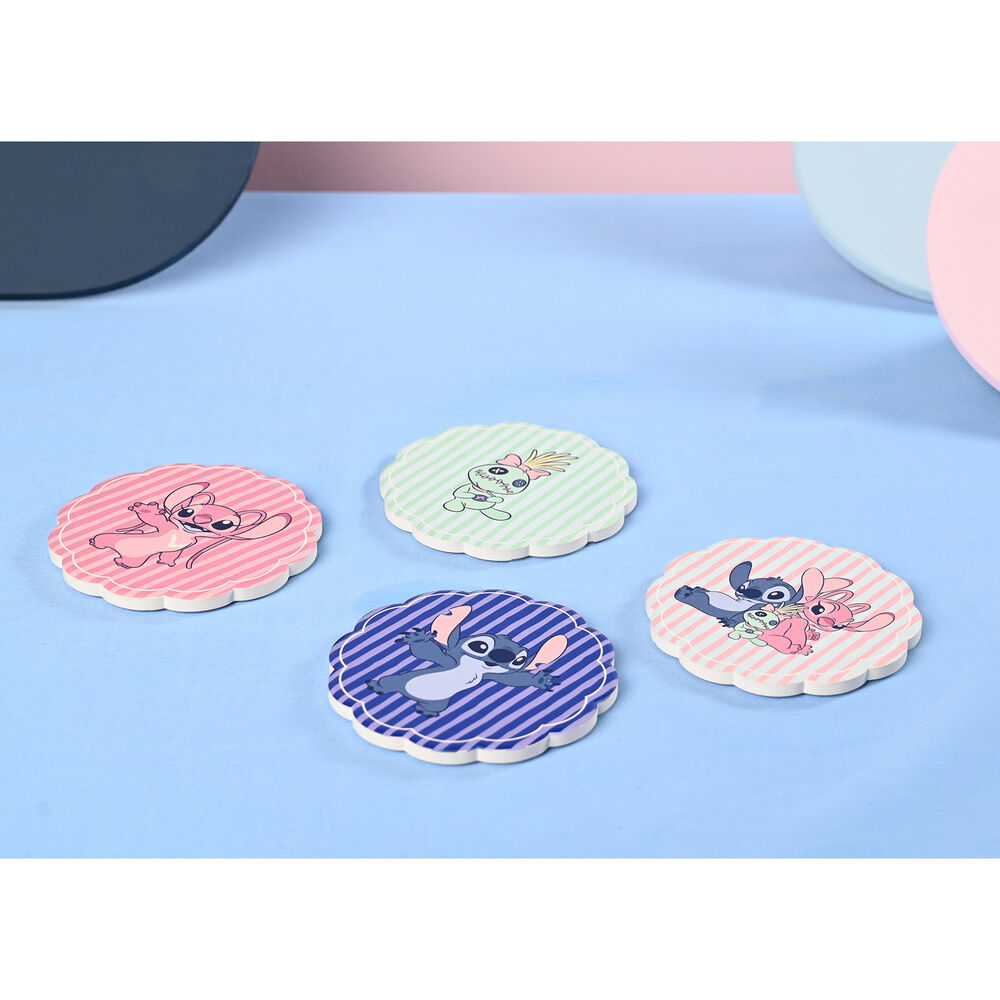 Set di 4 sottobicchieri in ceramica di Stitch della Disney