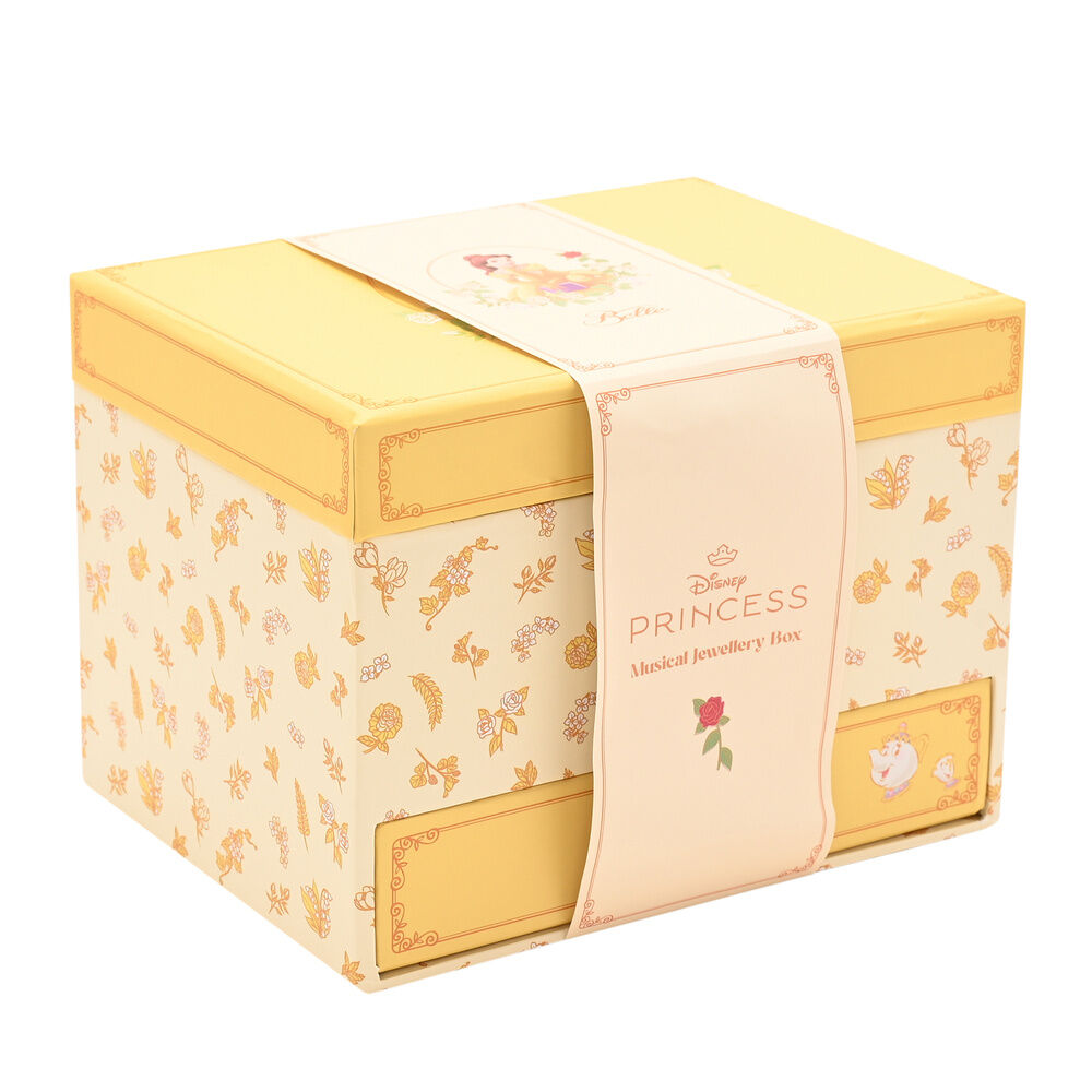 Caja de música para joyas de la princesa Bella de Disney
