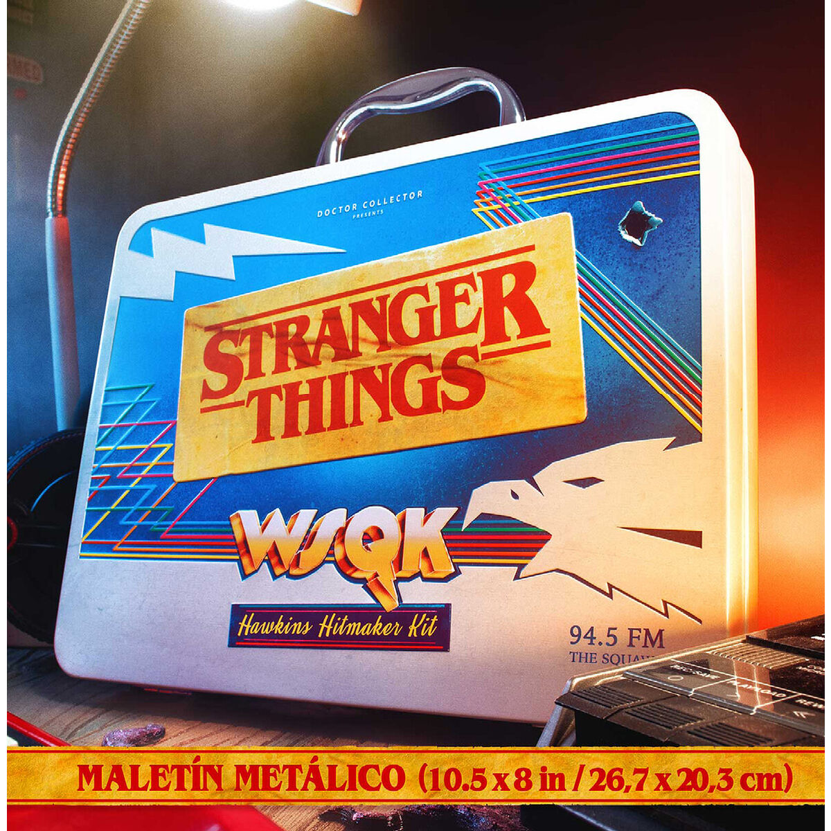 WSQK Hawkins Hitmaker Stranger Things metal box