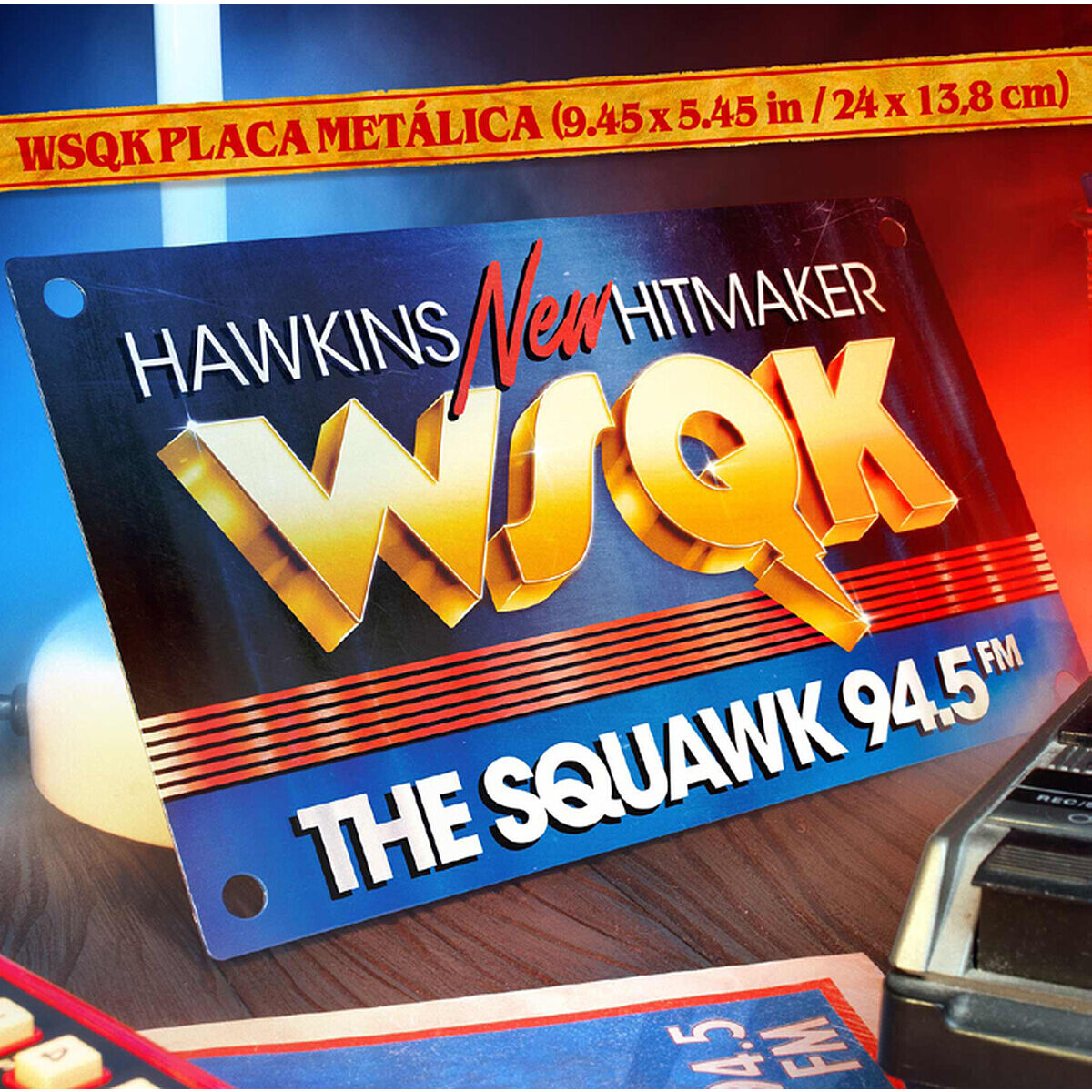 WSQK Hawkins Hitmaker Stranger Things metal box