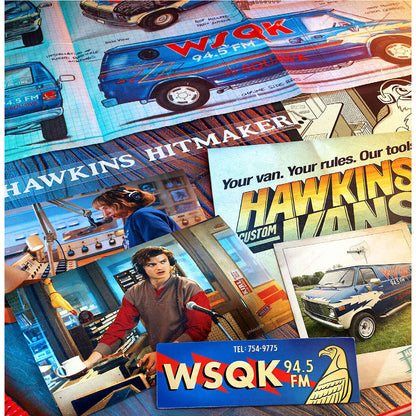 WSQK Hawkins Hitmaker Stranger Things metal box