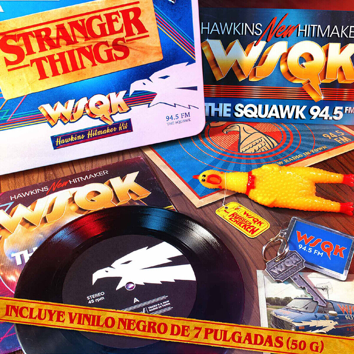 WSQK Hawkins Hitmaker Stranger Things metal box
