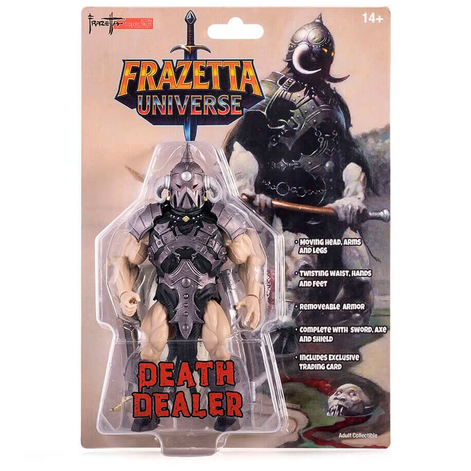 Figura icona Frazetta del trafficante di morte 14 cm