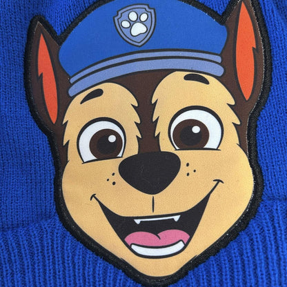 Chase Paw Patrol hat and gloves set