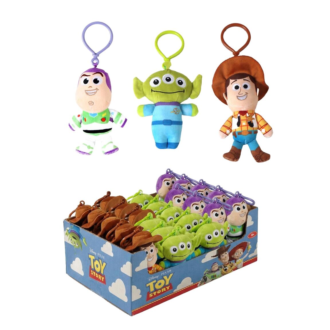 Assortiment de porte clés en peluche Toy Story Disney Pixar
