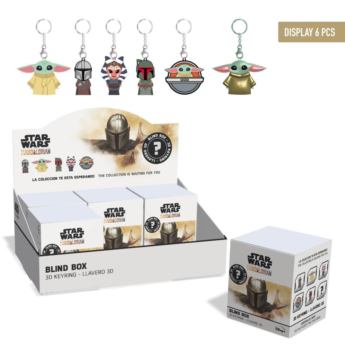 the mandalorian star wars surprise keychain assortment