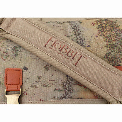 Bolsa de ombro em tecido com mapa do Hobbit
