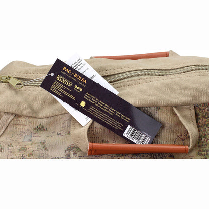 Bolsa de ombro em tecido com mapa do Hobbit