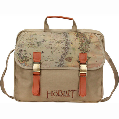 Bolsa de ombro em tecido com mapa do Hobbit