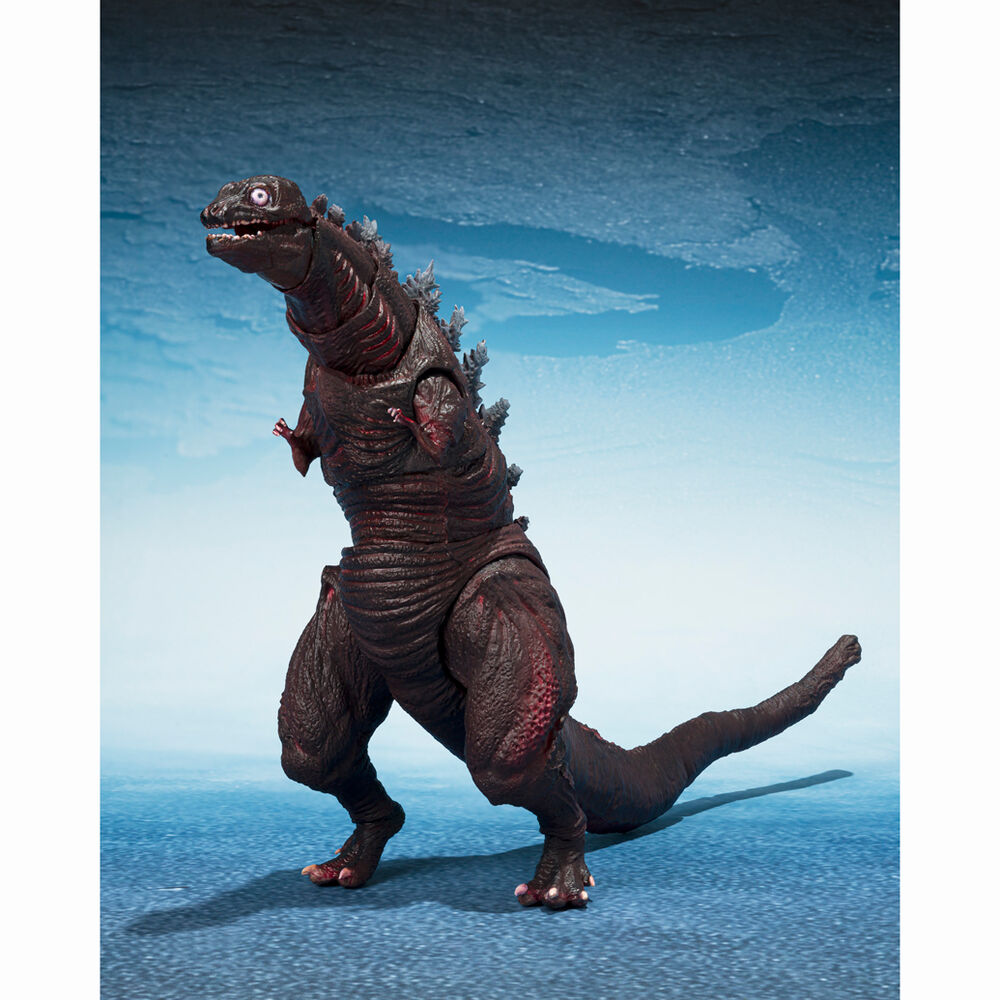 Set di personaggi S H MonsterArts La seconda forma e la terza forma e la gigantesca creatura non identificata Godzilla