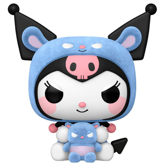 hello kitty kuromi as baku flocked pop figure