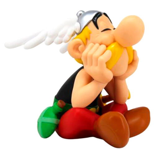 asterix sitting asterix piggy bank figure 15cm