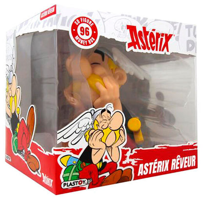 Asterix als sitzende Sparschweinfigur  15 cm