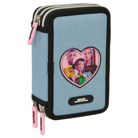 huntrix kpop demon hunters triple pencil case 37pcs