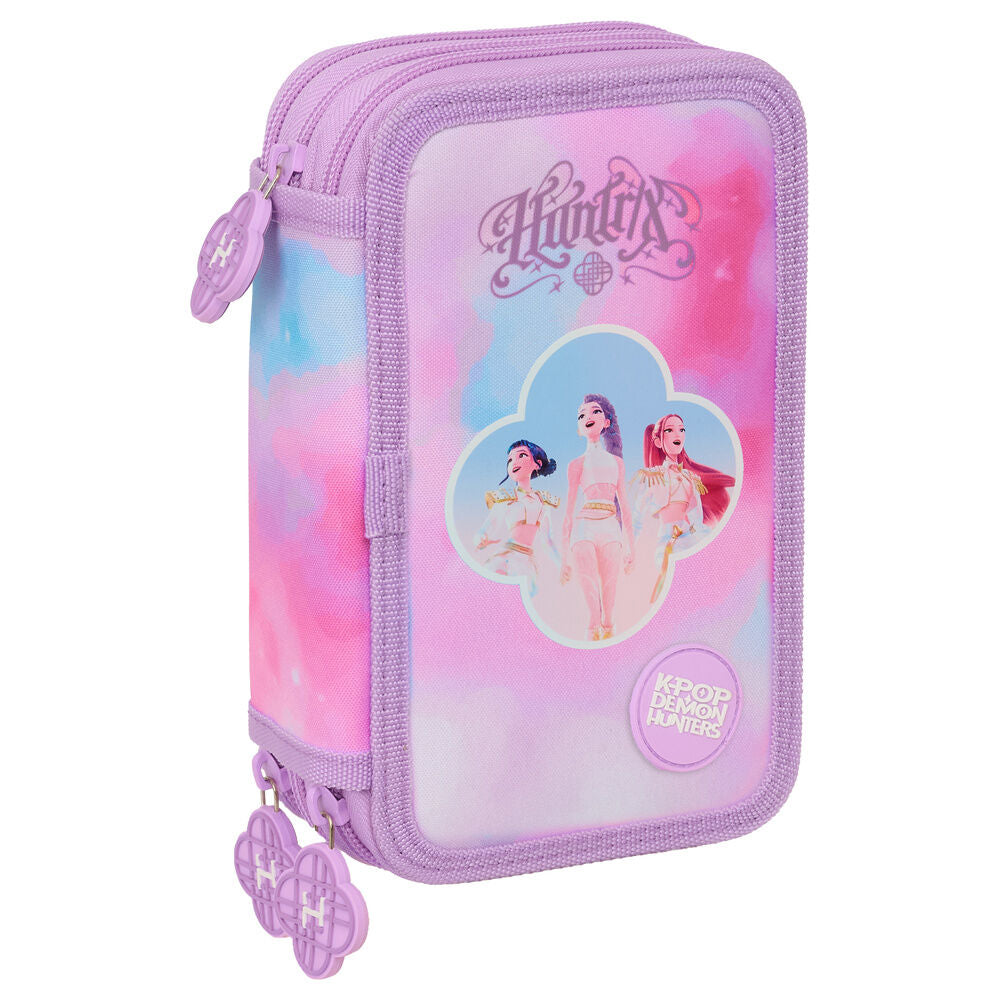 artist kpop demon hunters triple pencil case 37pcs